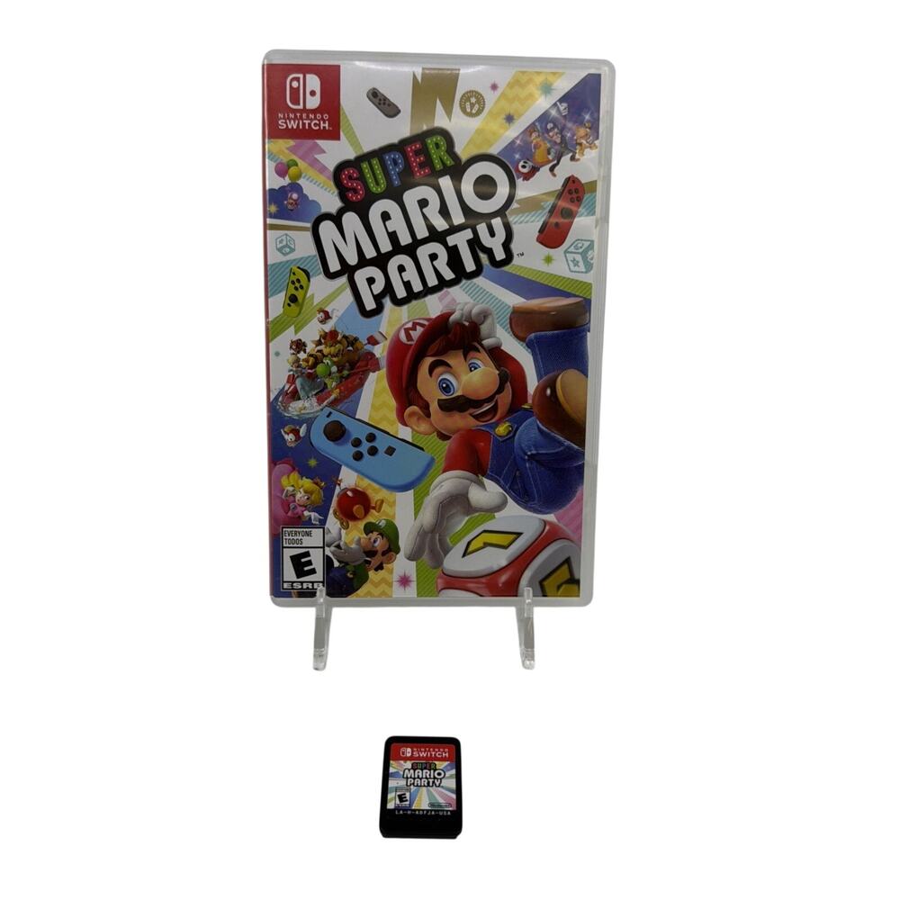 Super Mario Party (Nintendo Switch, 2018) Game and Case - Tested and Working